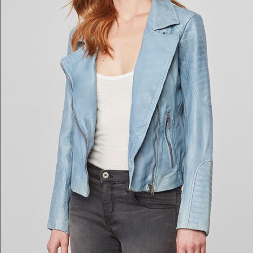 premium leather moto jacket